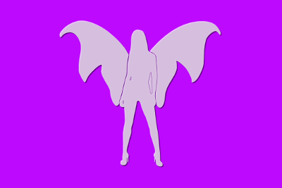 Angel Dark Pink Long, par Xavier E. G. Dierick